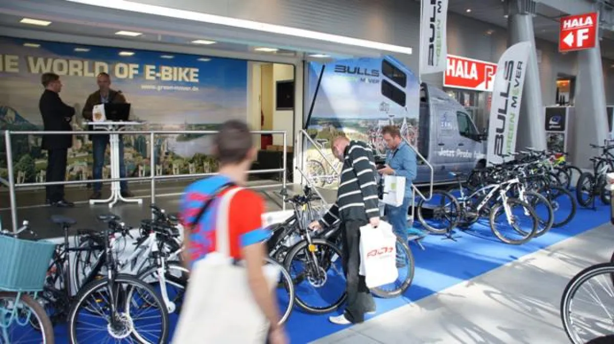 Auch in Polen steigt die Nachfrage an E-Bikes. Szene von der 5. KIELCE BIKE-EXPO.