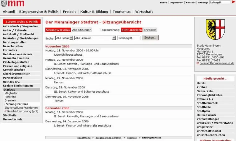 cron IT entwickelt TYPO3 Extension "Ratsinformationssystem" Bild: cron IT entwickelt TYPO3 Extension "Ratsinformationssystem"