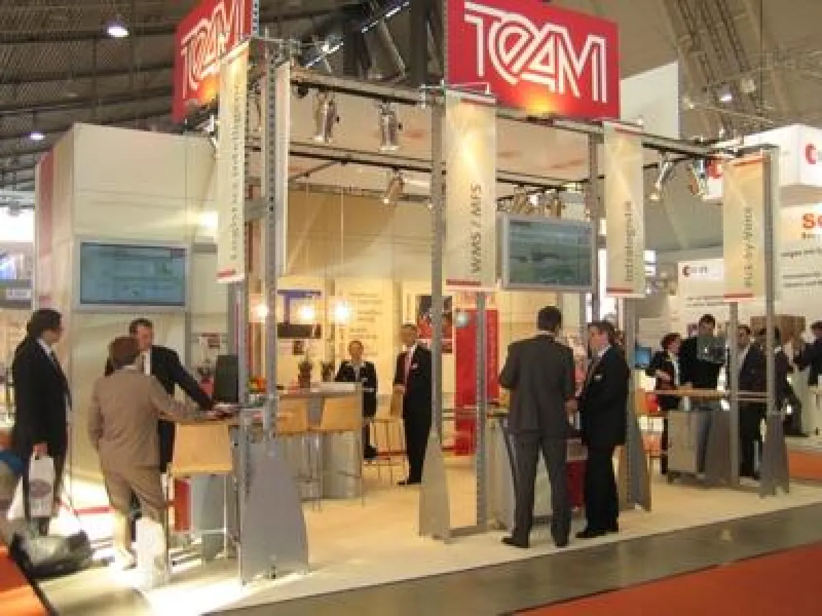 Zahlreiche Besucher informierten sich am TEAM-Stand über die Standardlogistiksoftware ProStore®