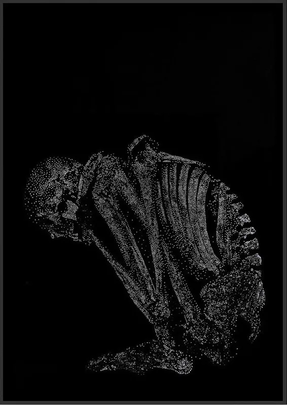 Sali Muller ?Gloomy view? 2016, Leuchtkasten, perforierte Schaumstoffplatte, 105 x 75 x 4 cm