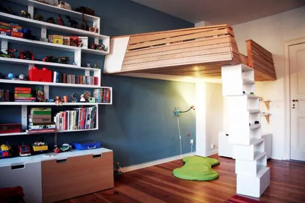 Bild: Hochbett mal anders. Architektur im Kinderzimmer