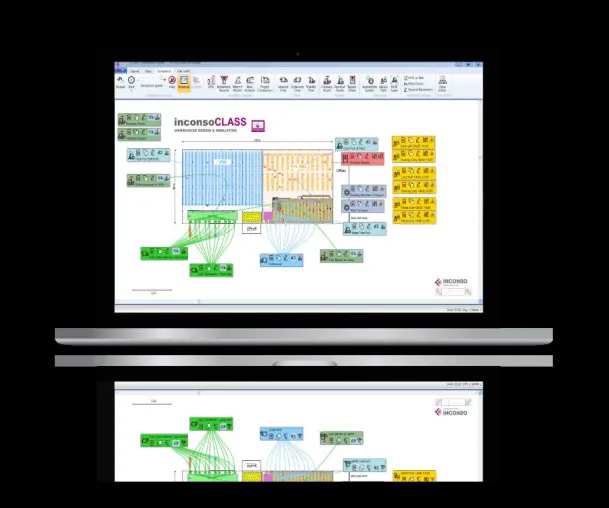 Warehouse Design & Simulation mit inconsoCLASS Bild: Warehouse Design & Simulation mit inconsoCLASS