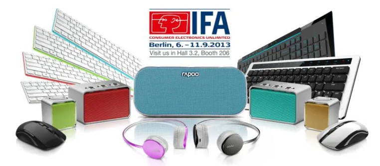 IFA 2013: Rapoo feiert erfolgreiches erstes Jahr in Europa mit einem Feuerwerk aus Wireless-Produktneuheiten Bild: IFA 2013: Rapoo feiert erfolgreiches erstes Jahr in Europa mit einem Feuerwerk aus Wireless-Produktneuheiten