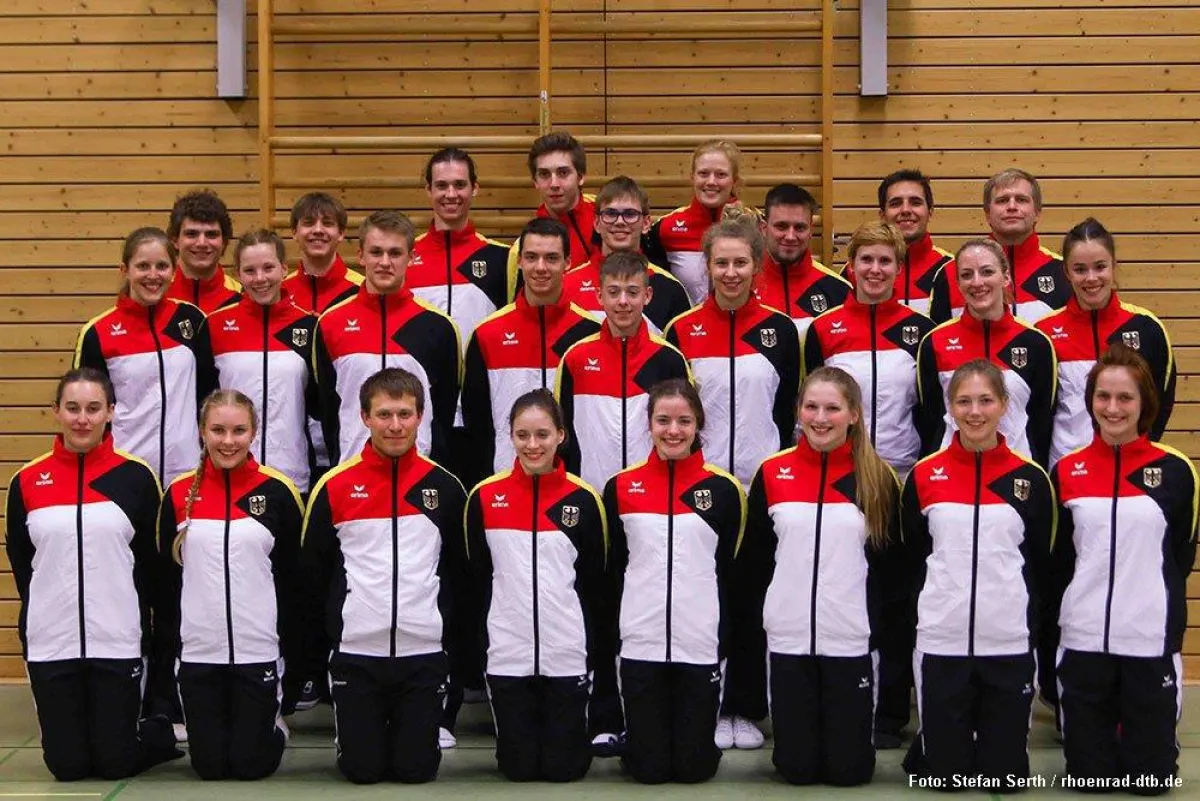 Die Deutsche Nationalmannschaft Rhönradturnen 2018 (Foto: Stefan Serth/rhoenrad-dtb.de)