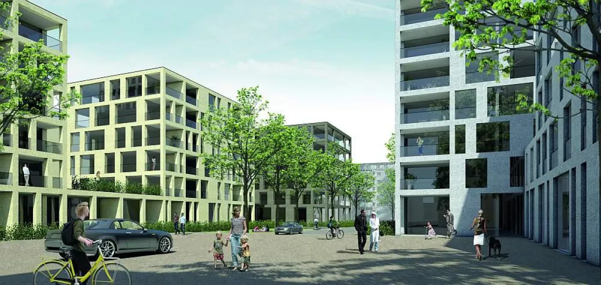 Ein Wohnmischgebiet mit rund 500 Wohnungen soll auf dem Gebiet rund um den neuen Berliner Stadthafen