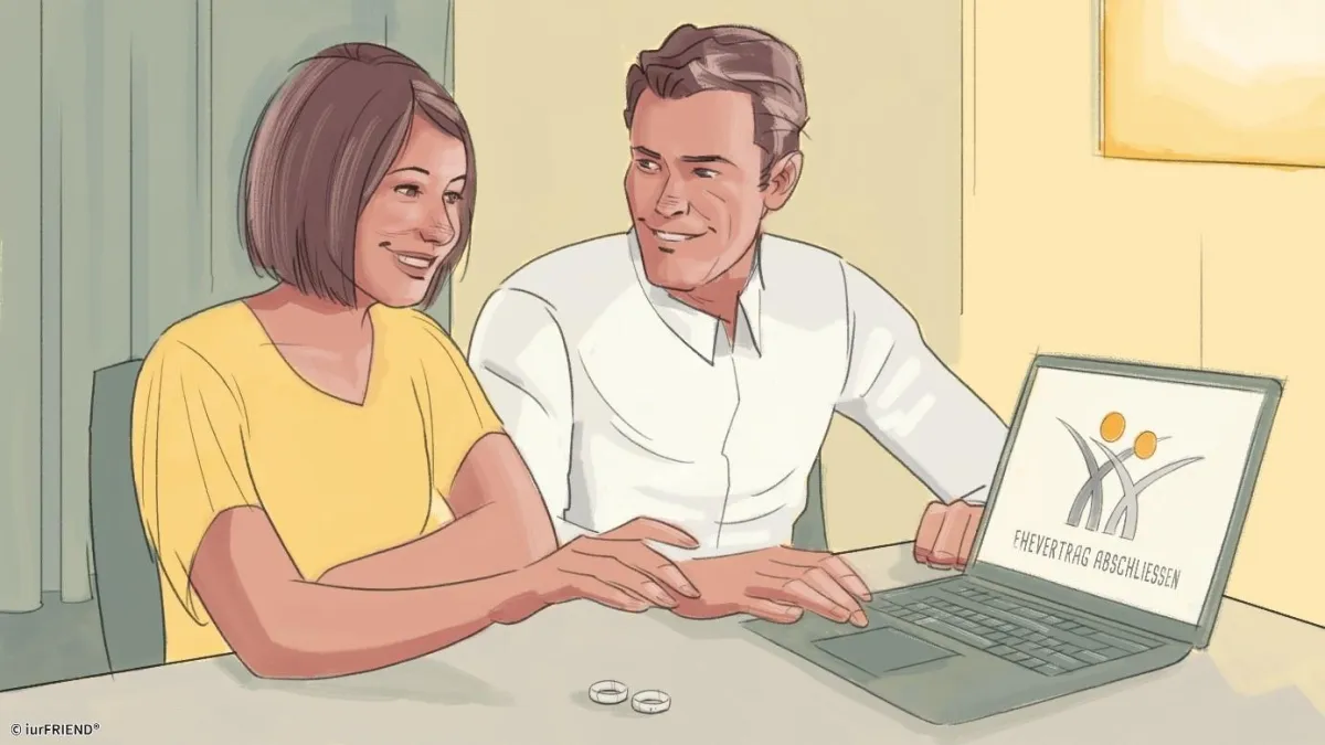 Mit einem Ehevertrag bei Unternehmensgründung können Sie für den Fall der Scheidung vorsorgen.