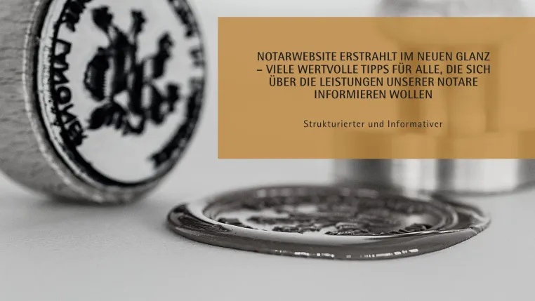 Bild: Notarwebsite erstrahlt im neuen Glanz