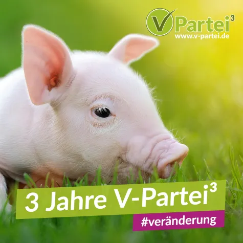 Bild: Die V-Partei³ feiert 3. Geburtstag