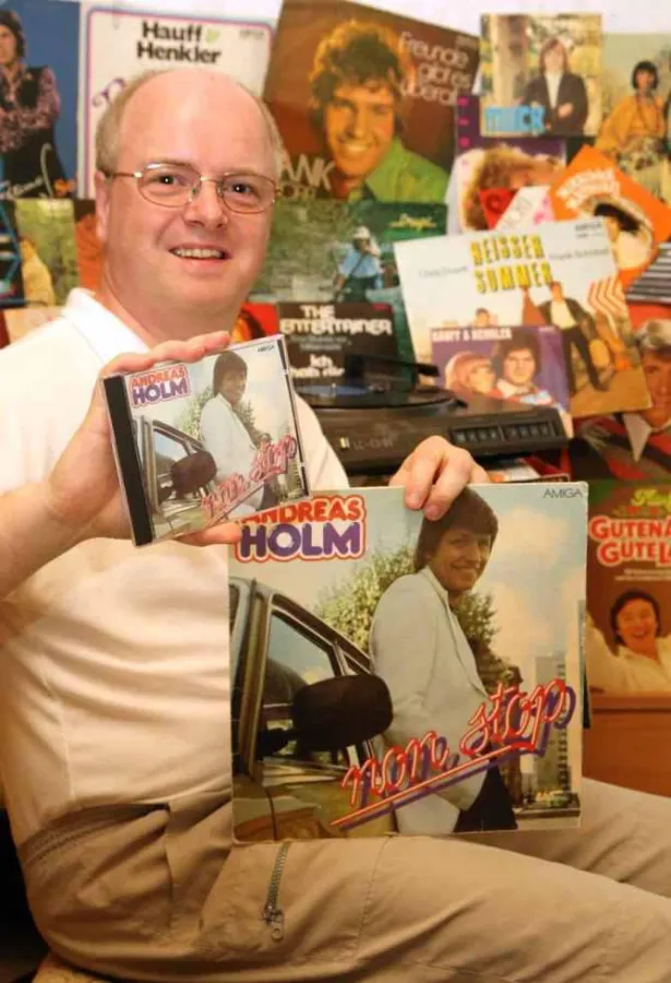 Ich persönlich mit Schallplatte auf CD