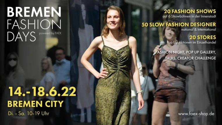 Bremen Fashion Days vom 14. bis 18. Juni mit Live-Programm in der Innenstadt Bild: Bremen Fashion Days vom 14. bis 18. Juni mit Live-Programm in der Innenstadt