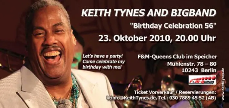 Keith Tynes Bigband Geburtstags Konzert Bild: Keith Tynes Bigband Geburtstags Konzert