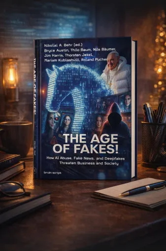 Buch: „The Age of Fakes!“ – Vertrauen wird zur Führungsaufgabe im Zeitalter von KI Bild: Buch: „The Age of Fakes!“ – Vertrauen wird zur Führungsaufgabe im Zeitalter von KI