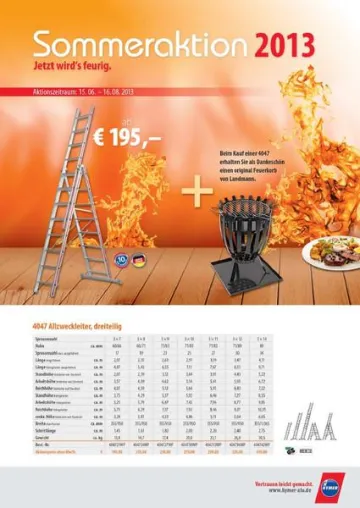 etzt wird’s feurig - Sommeraktion von Hymer-Leichtmetallbau im Fachhandel Bild: etzt wird’s feurig - Sommeraktion von Hymer-Leichtmetallbau im Fachhandel