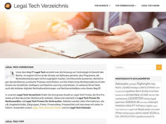 Bild: Legal Tech Verzeichnis geht an den Start