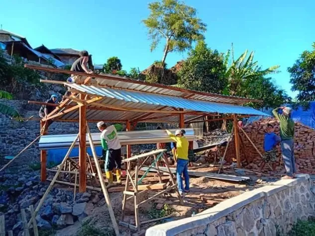 Bild: Aufbauhilfe nach Erdbeben auf Indonesiens Insel Lombok