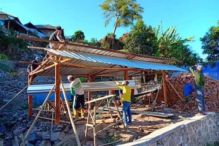 Bild: Aufbauhilfe nach Erdbeben auf Indonesiens Insel Lombok