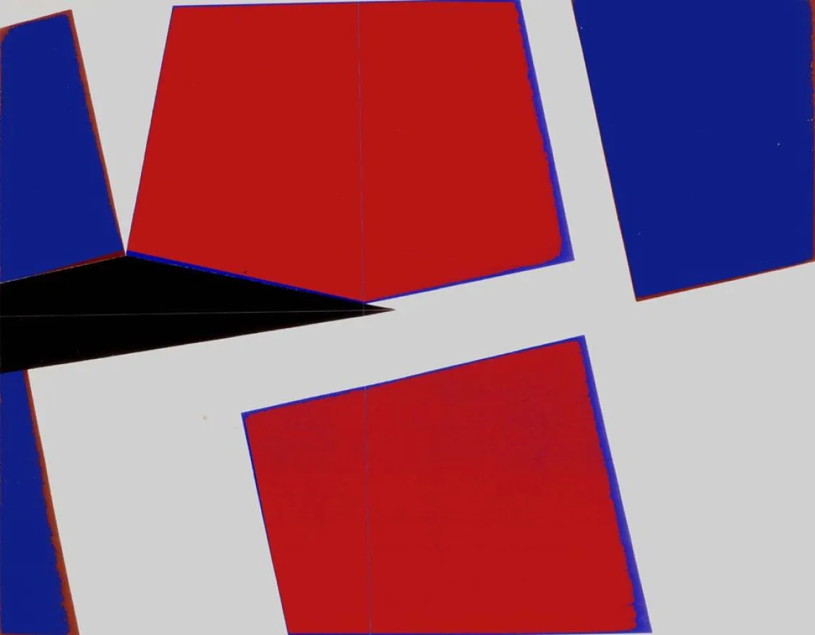 Ein Werk aus der Ausstellung Four Geometric Painters von Carlos Muniz