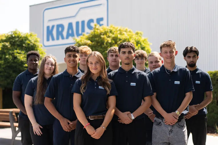 Bild: Elf Nachwuchskräfte starten bei KRAUSE in Ausbildung und Jahrespraktikum
