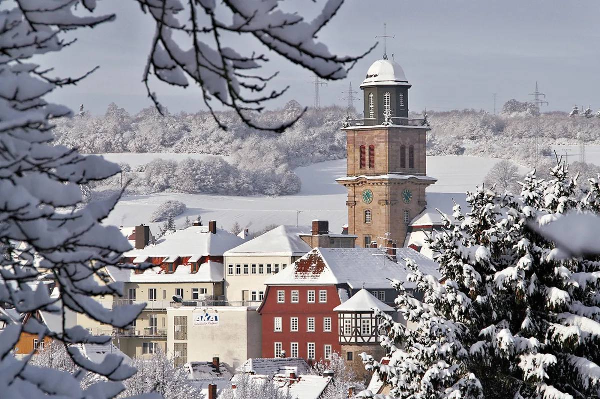 Winterblick auf Lauterbach (© Stadt Lauterbach)