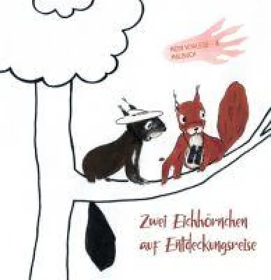 Bild: Zwei Eichhörnchen auf Entdeckungsreise - Grafisch illustriertes Kinderbuch zum Vorlesen
