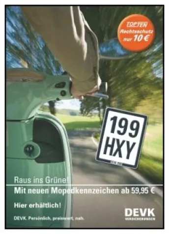 Bild: „Schwarz fahren“ mit dem Mofa