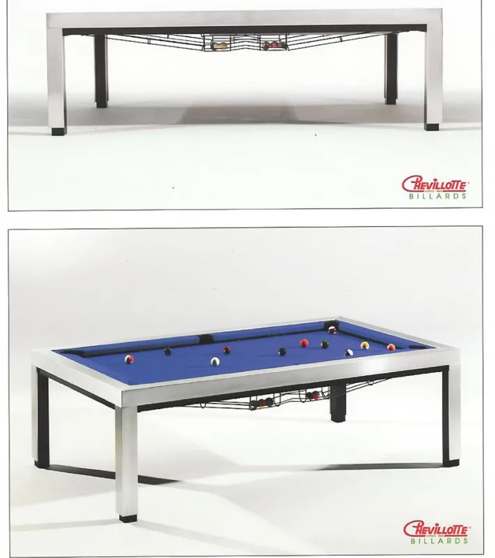 Universelles Möbelstück und Billardtisch: der Very Tables von Chevillotte