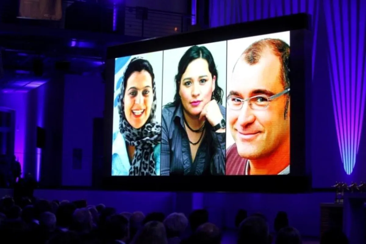 Preisträger: Peter Bandermann (Deutschland), Ana Lilia Pérez (Mexiko) & Farida Nekzad (Afghanistan)