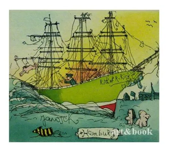 Die Tigerente schwimmt mit der Rickmer Rickmers Bild: Die Tigerente schwimmt mit der Rickmer Rickmers