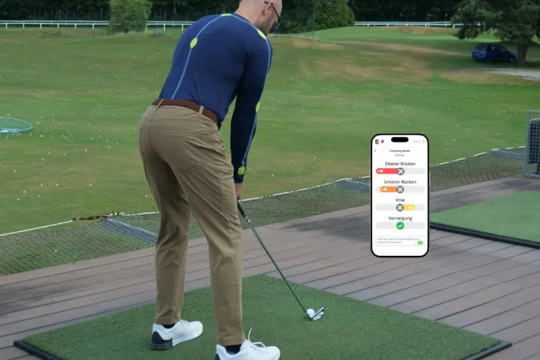 Bild: Smarter Golfen - deutsches Startup entwickelt intelligentes Shirt für präzise Bewegungsanalysen