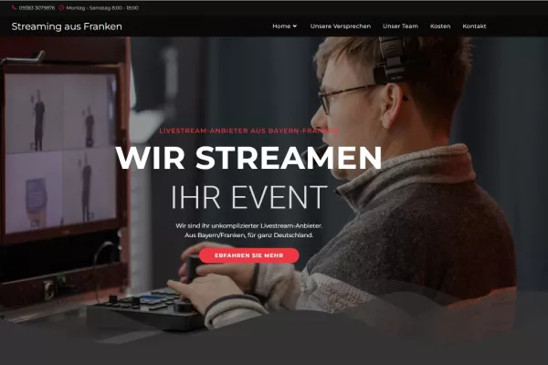 Bild: Neuer Livestream-Anbieter in Bayern