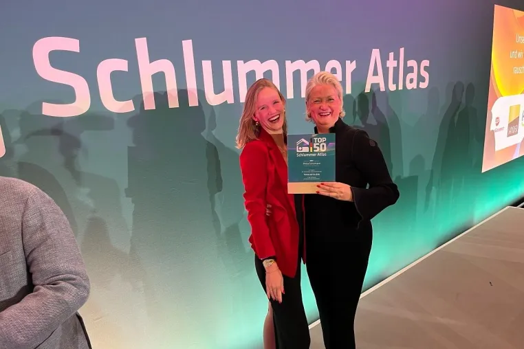 BEI SCHUMANN erhält Auszeichnung "Schlummer Atlas TOP50 Hotelier 2025" Bild: BEI SCHUMANN erhält Auszeichnung "Schlummer Atlas TOP50 Hotelier 2025"