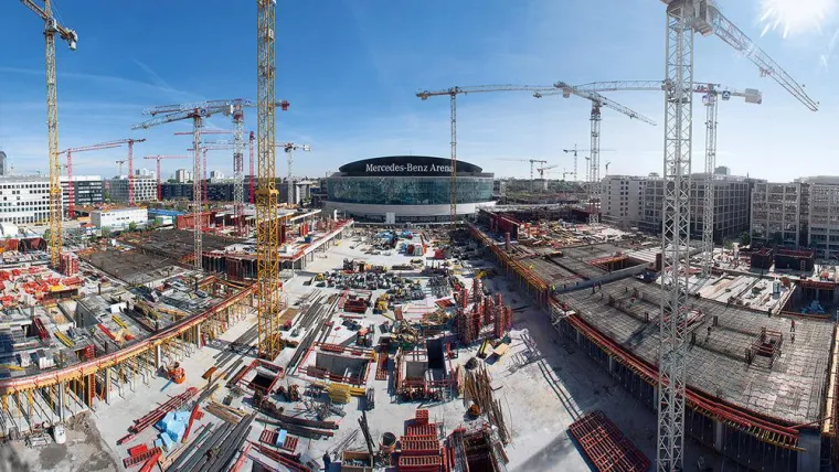 Bild: Berliner Großbaustelle im Zeitplan