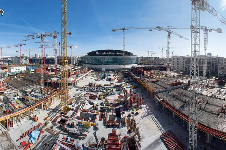 Bild: Berliner Großbaustelle im Zeitplan