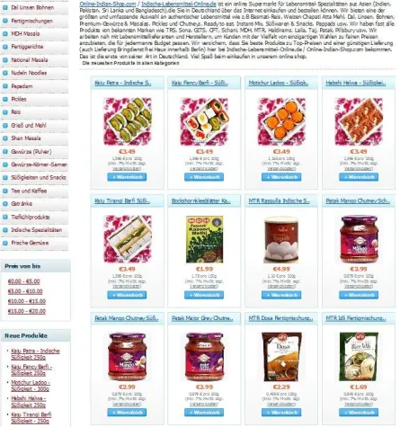 Bild: Alles Indisch: DIE Bezugsquelle für indische Lebensmittel und Feinkost-Spezialitäten