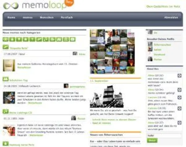 Bild: Nach erster Testphase erscheint memoloop im neuen Look – mit memoloop.com startet intern. Version