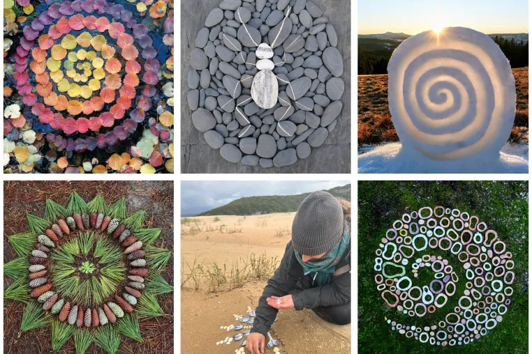 Mit der Natur gestalten – Durch vergängliche Landart Werke Naturverbundenheit und uns selbst wiederentdecken Bild: Mit der Natur gestalten – Durch vergängliche Landart Werke Naturverbundenheit und uns selbst wiederentdecken