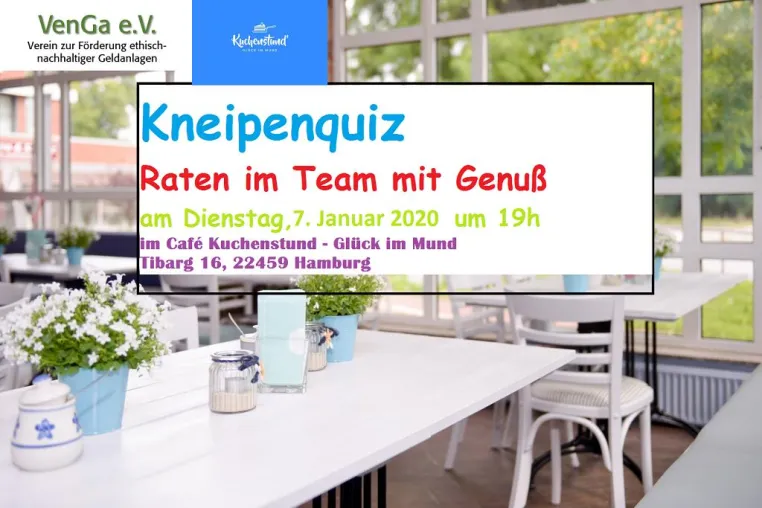 Bild: 5. VenGa-Kneipenquiz - Raten im Team mit Genuß am 7. Januar 2020 im Café Kuchenstund