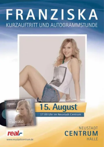 Bild: FRANZISKA zu Gast im Neustadt Centrum Halle