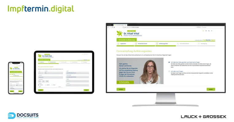 Softwarelösung Impftermin.digital beschleunigt die Impf-Aufklärung Bild: Softwarelösung Impftermin.digital beschleunigt die Impf-Aufklärung