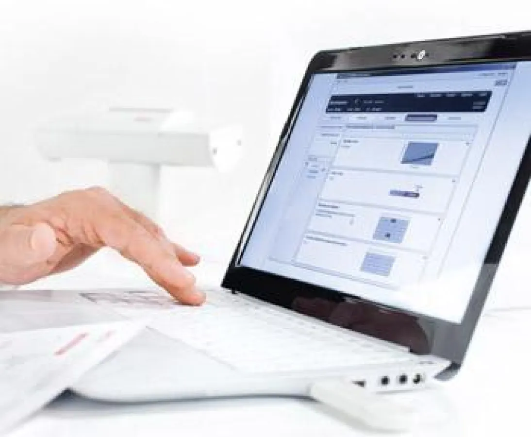 Das seca 360° wireless System bietet eine komfortable Auswertung der empfangenen Messwerte am PC.