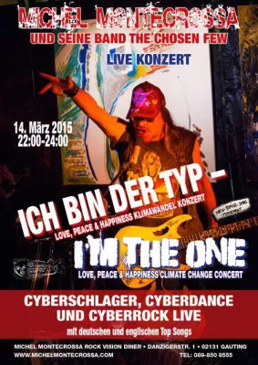 Bild: Michel Montecrossa bringt beim ‘Ich Bin Der Typ – I'm The One' Concert neueste Cyberschlager auf die Bühne