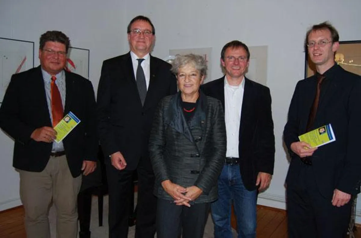 v.l. Martin Forcinit, Prof. Dr. Martin Hein, Renate Matthei, Eckhard Manz, Thomas Pieper
