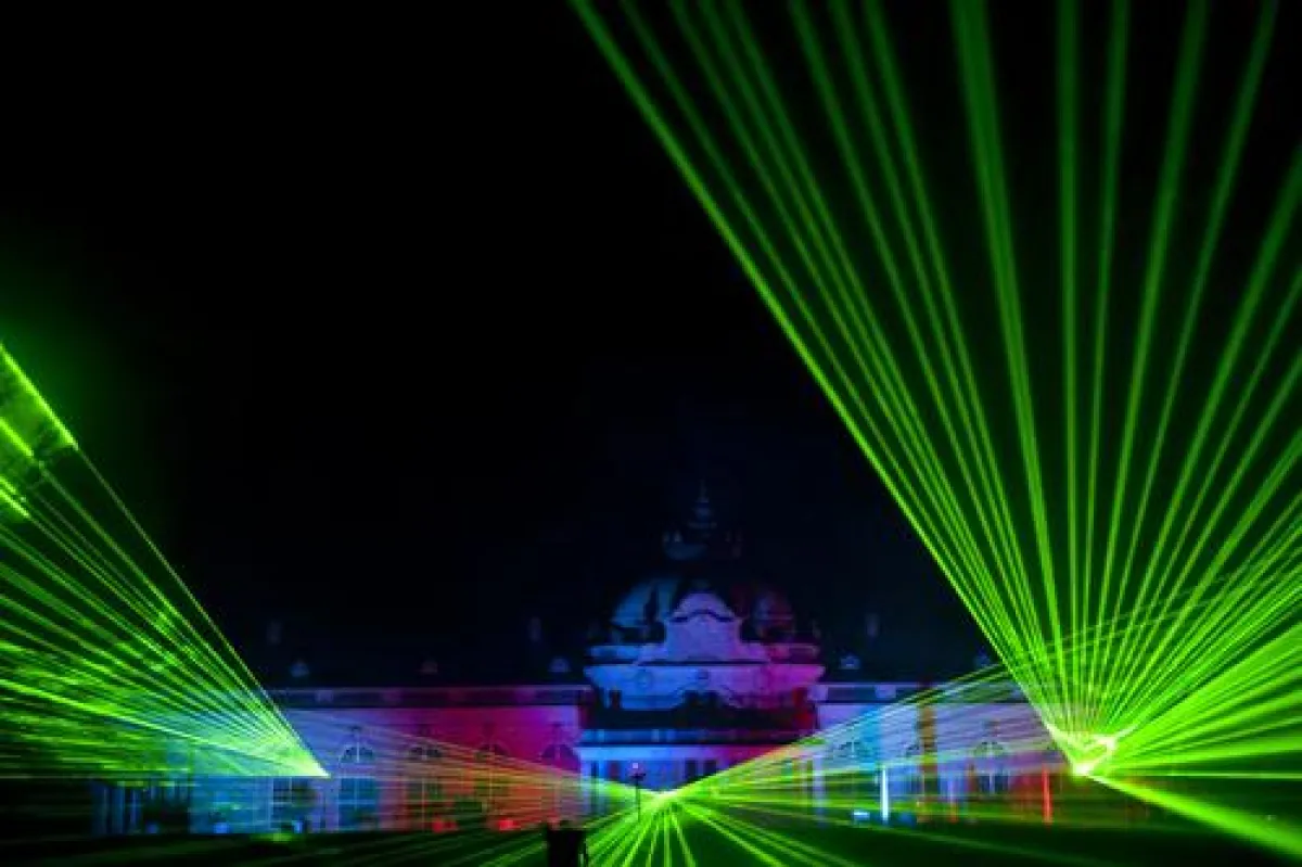 Lasershow bei den Parklichtern (c) Weserbergland Tourismus e.V.