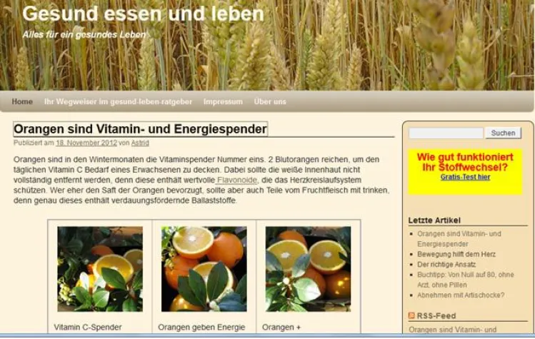 Bild: Gesund essen und Abwehr stärken
