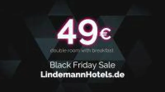 Bild: Black Friday Sale 2018 bei den LINDEMANN HOTELS®