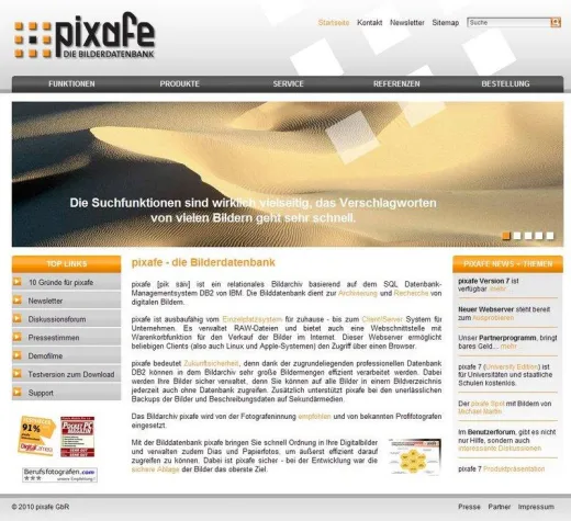 Bild: Bilddatenbank pixafe erscheint in Version 7