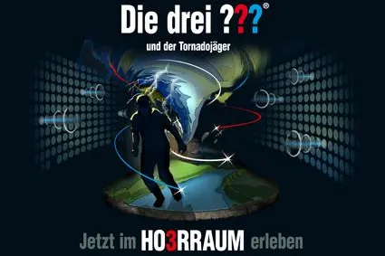 Bild: Die drei ??? und der Tornadojäger. Das 2. Abenteuerhörspiel im 3D-Sound im Zeiss Planetarium Bochum