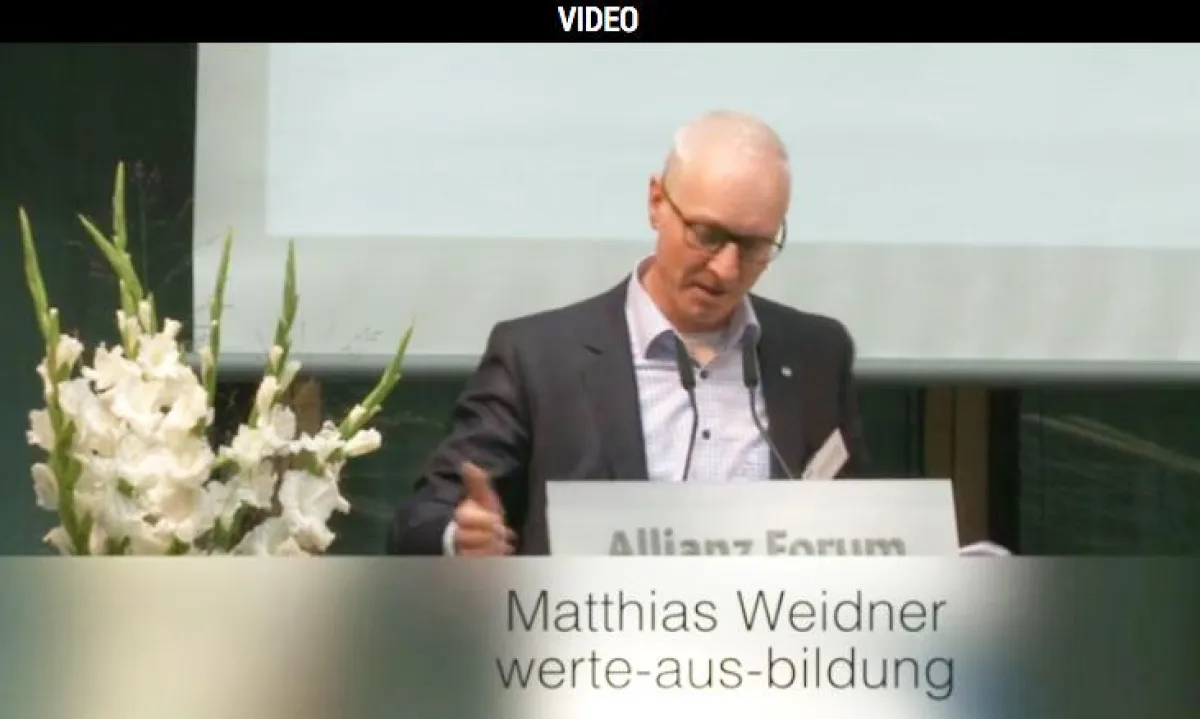 Mathias Weidner, Geschäftsführer der werte-aus-bildung, auf dem Vision Summit 2014.