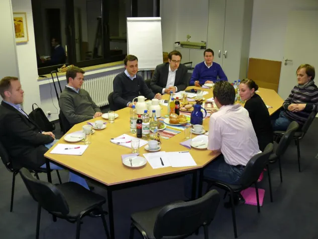 Bild: @JU_NRW zu Gast bei @dbbjnrw #Gedankenaustausch