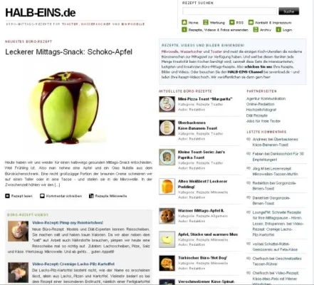Bild: Neuheit - WebTV-Team gibt Einblicke in die Welt der schnellen Büro-Küche
